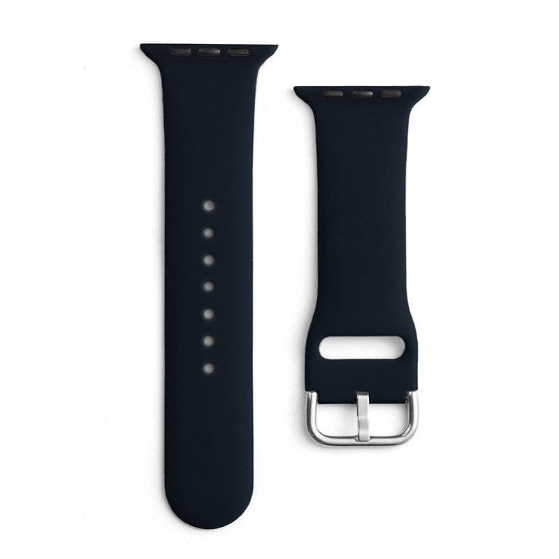 42mm-45mm Silicone Strap For Smartwatch – Black Color