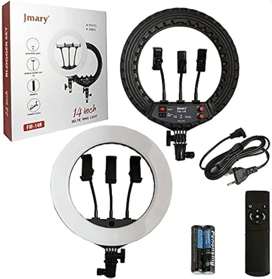 Jmary FM-14R 14-Inch Large Ring Light