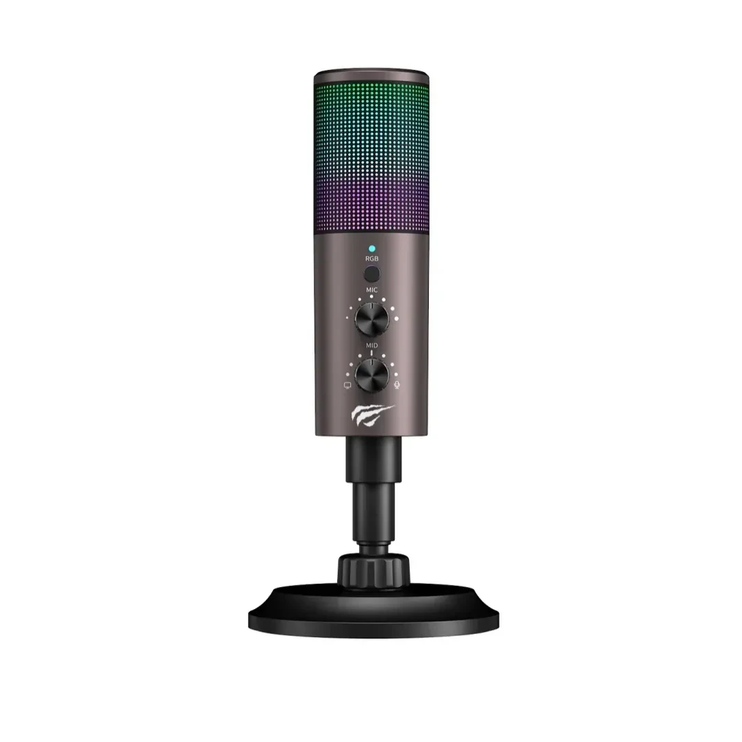 Havit GK61 RGB Recording Live Streaming Gaming Professional Condenser Microphone