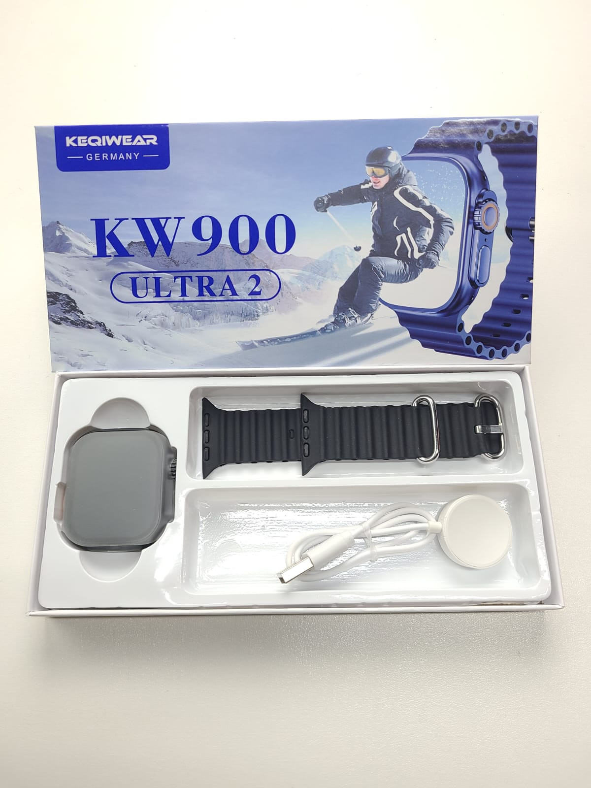 KW900 Ultra 2 Smartwatch- Black Color