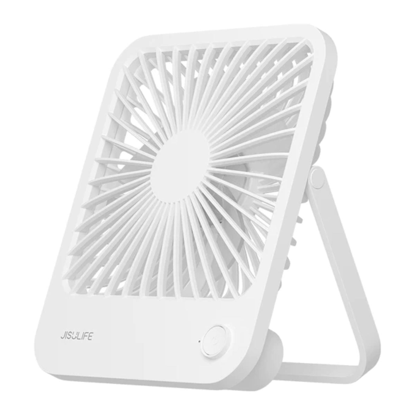 JISULIFE FA26 Rechargeable Ultra Thin Desktop Fan (4500mAh)- White Color