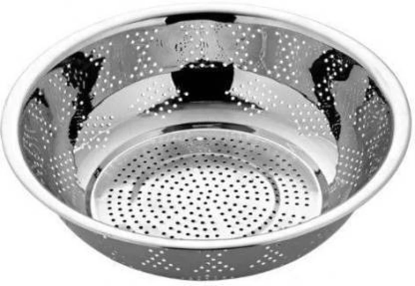 Multipurpose Jali/Colander/Strainer/Hole Bowl,Steel Rice Jali Bowl